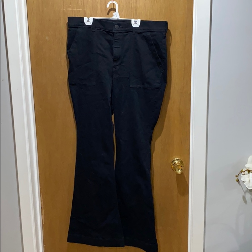 Express Bell Flare Black Jeans